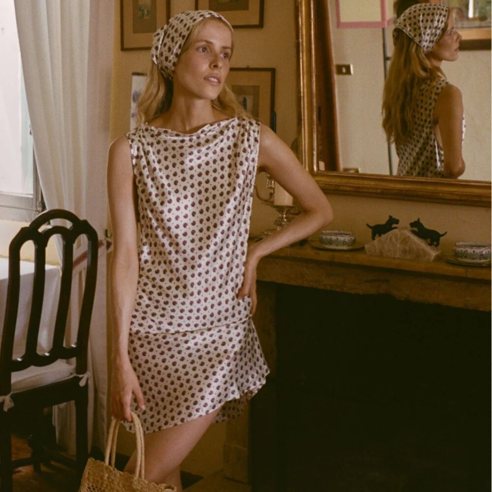 Doen ALFREDA DRESS IN FRANCOISE FOULARD